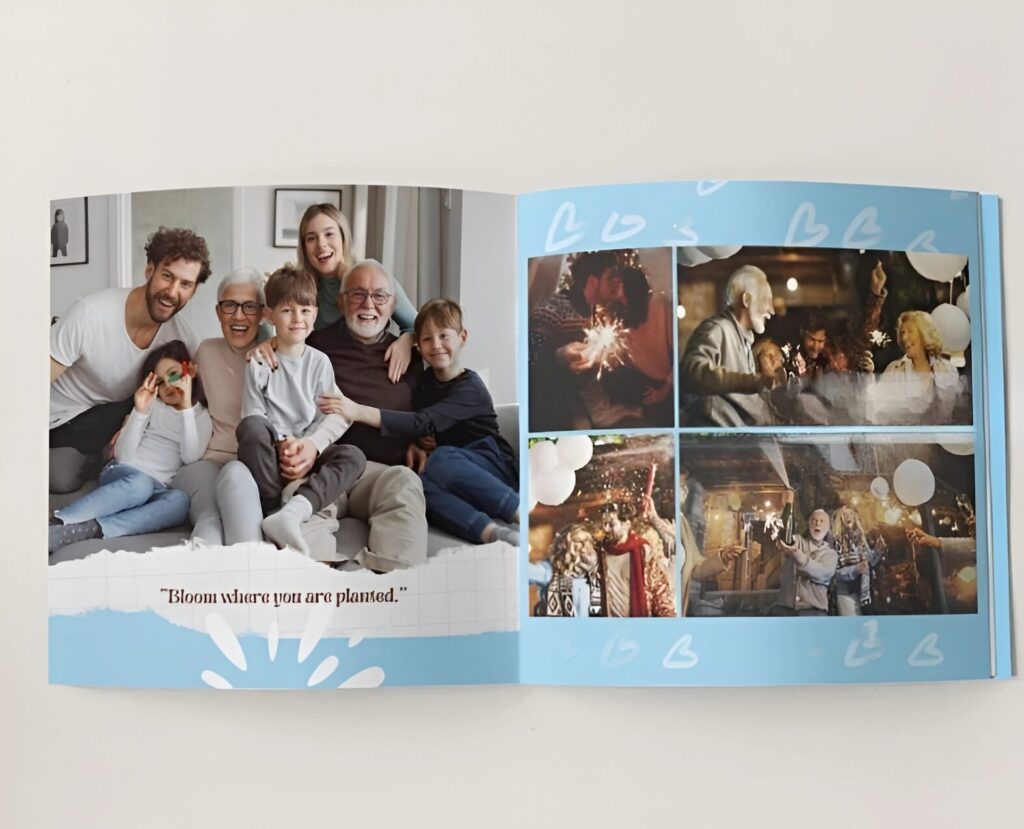 Hardcover Family Photobook | Soothing Azure Hue | Xeroframe